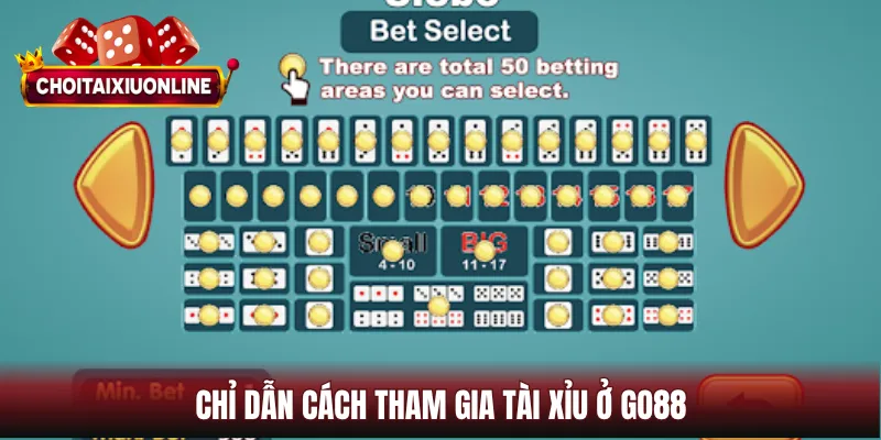 Chỉ dẫn cách tham gia tài xỉu ở GO88